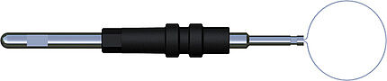 Erbe bandluselektrode voor elektrochirurgie 12mm voor 2,4mm handvat per 5st.