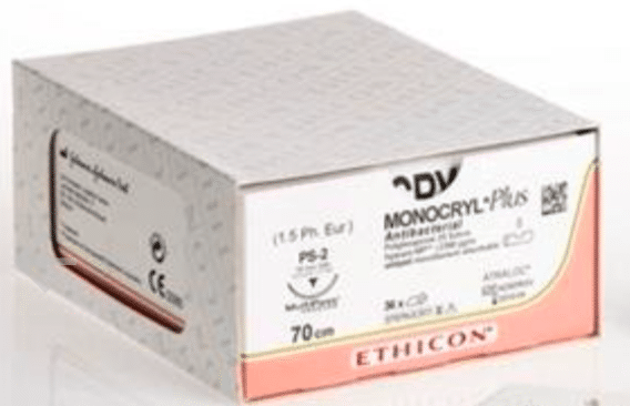 Monocryl Plus usp 3-0 70cm PS-2 Prime ongekleurd MCP4271H 36st