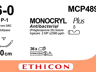 Monocryl plus hechtdraad MCP489H 6-0 draad 45cm ongekleurd P-1 Prime naald 36st 