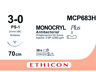 Monocryl plus hechtdraad 3-0 MCP683H PS-1 naald per 36ST