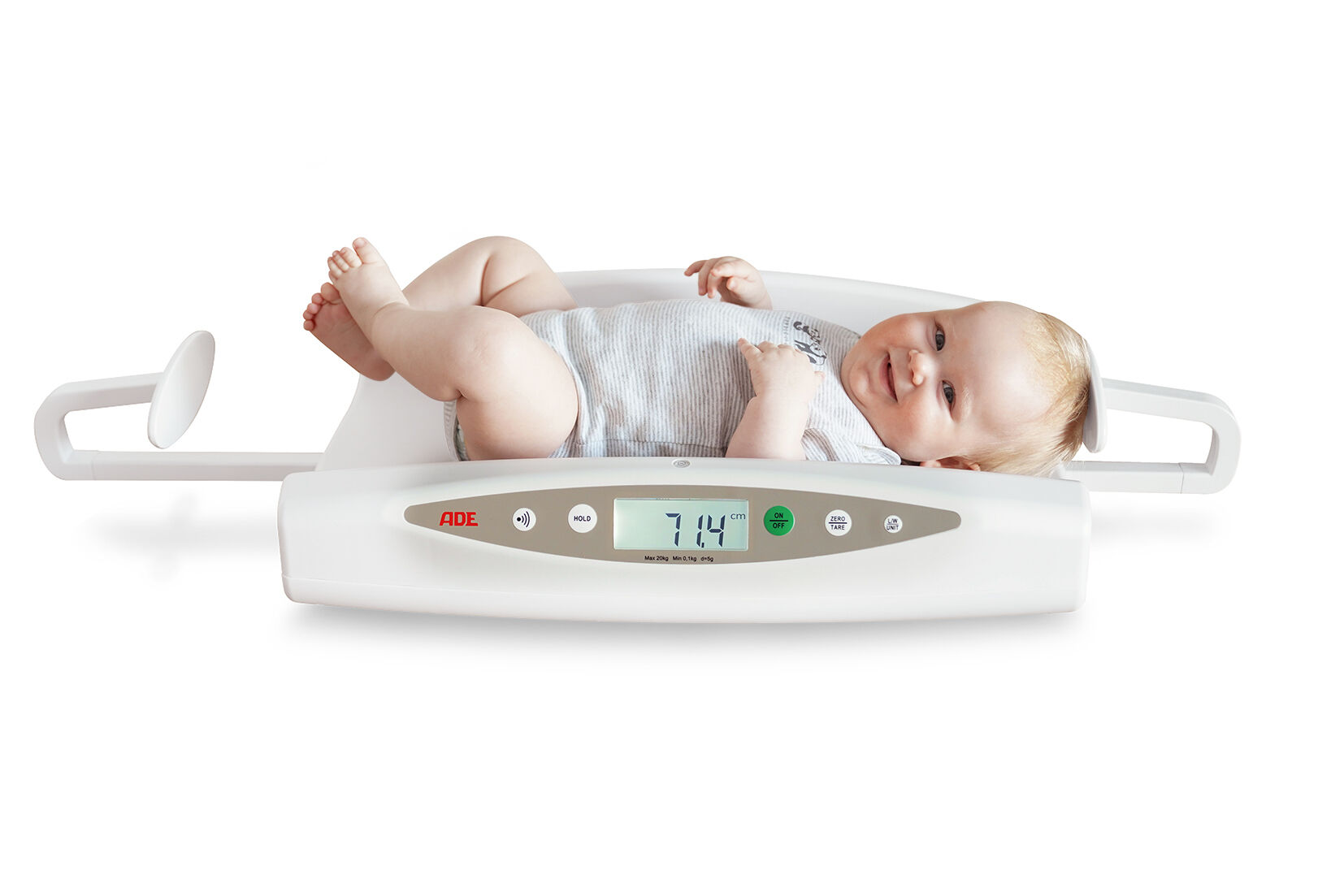 Medische babyweegschaal klasse III ADE M118000-1 met lengtemeter 40-80cm