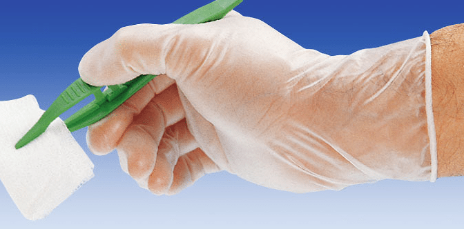 Mediset disposable anatomische pincetten groen per 20st.