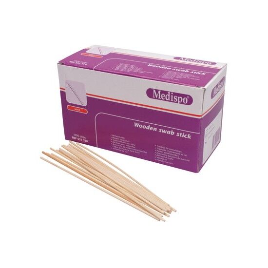 Medispo wattendrager wattenstaafjes 15cm per 1000ST