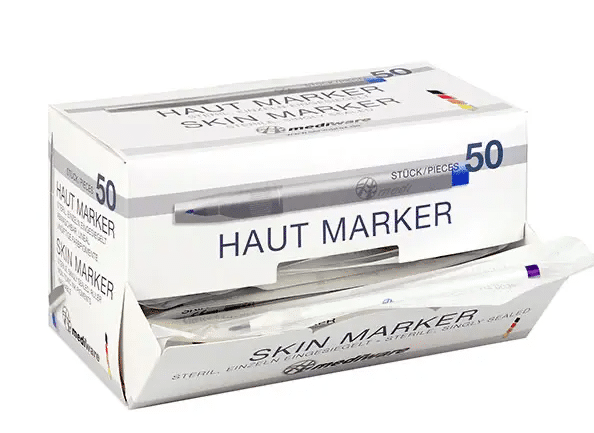 Mediware huidmarkeerstift skinmarker fine tip 0.5mm violet per 50st - afbeelding 2