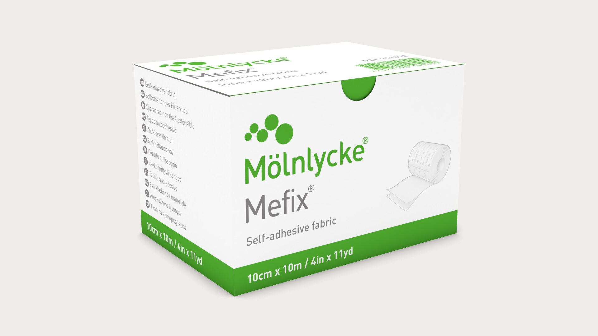 Molnlycke Mefix fixatiefolie 10mx2,5cm per rol