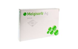 Melgisorb AG alginaatverband met zilver 5x5cm per 10st.