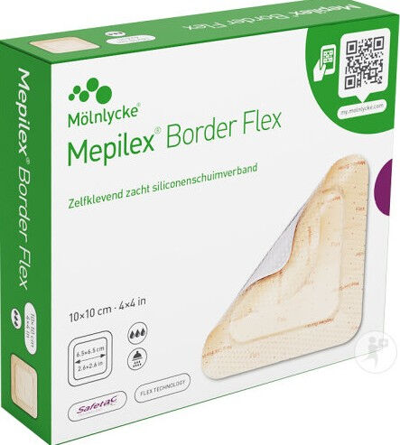 Mepilex Border Flex 10x10 cm - 5 stuks