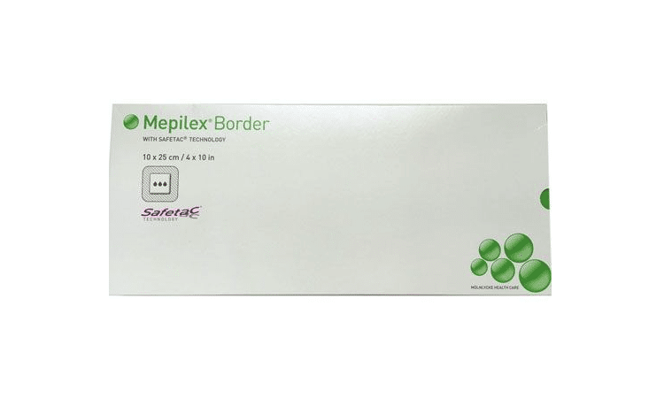 Mepilex Border schuimverband met plakrand 10x25cm per 5st. - afbeelding 1
