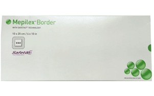 Mepilex Border schuimverband met plakrand 10x25cm per 5st.
