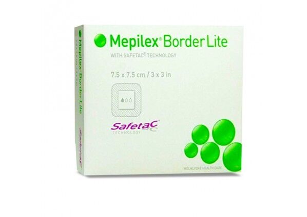 Mepilex Border Schuimverband met plakrand 7,5x7,5cm 5st. 