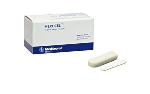 Merocel neustampons 8cm x 1,5x2cm – steriel en met touwtje per 10 stuks