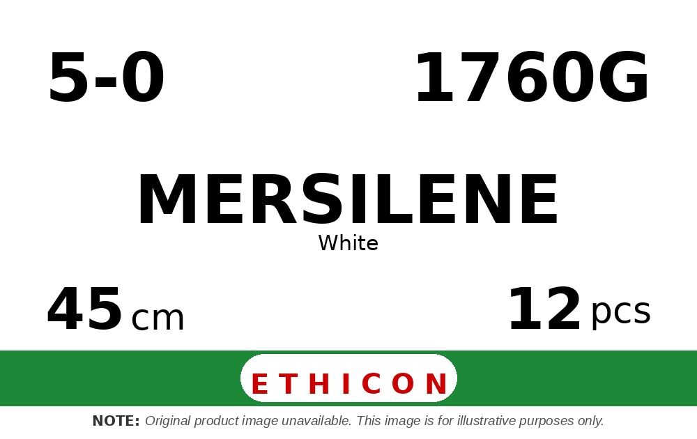 Mersilene 1760G hechtdraad - S-14 5-0 - 45cm - | per 12 st. |