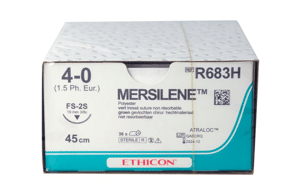 Mersilene ethicon USP 4-0 45cm FS-2S groen 36st