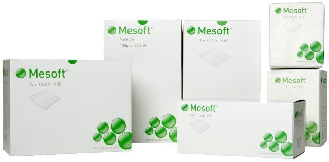 Mesoft steriele gazen 5x5cm per 75x2st.