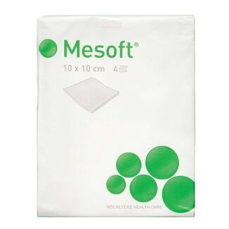 Mesoft NW onsteriele gazen 10x10cm per 100st.