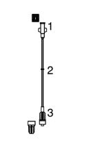 Codan Microbore verlengslang 10cm 0.9mm binnendiameter female luerlock naar male luerlock per 100st - afbeelding 0