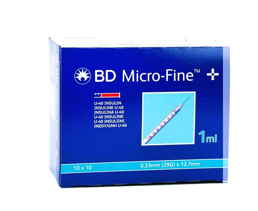 Embecta Microfine insuline spuit met naald per 100st