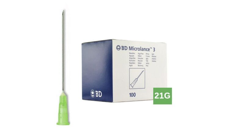 BD Microlance injectienaalden groen 21G 0.8 x 40mm per 100st.  - afbeelding 0