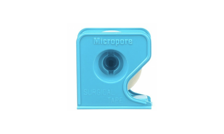 3M Micropore hechtpleister 2,5cmx9,15m 12st met dispenser - afbeelding 1