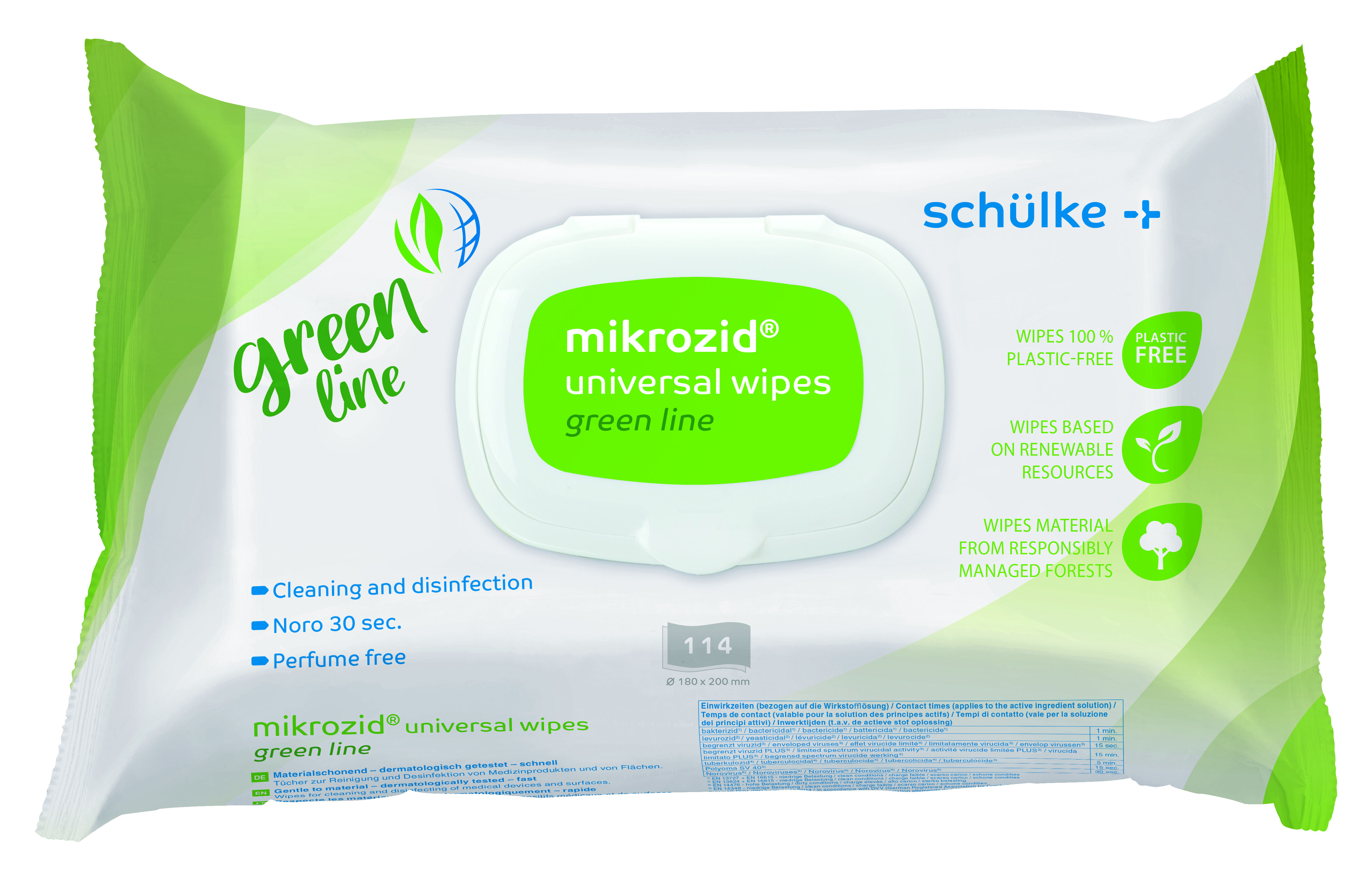 Mikrozid universal wipes premium maxi 25x25cm softpack 114st