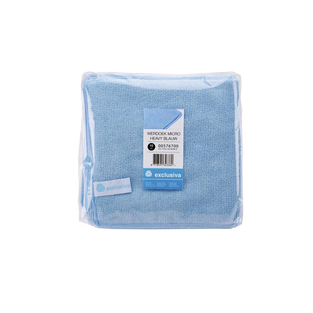 Werkdoek Micro heavy blauw 40x40cm 10st.  - afbeelding 1