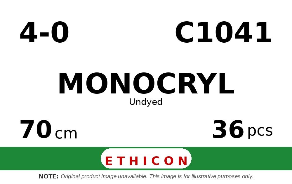 Monocryl C1041 hechtdraad - TS 4-0 - 70cm - | per 36 st. |