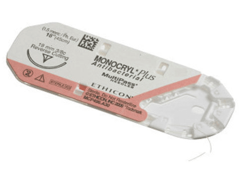 Monocryl hechtdraad 4-0 Y422H FS-2 naald 70cm draad ongekleurd per 36st.  