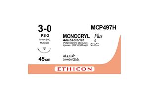Monocryl Plus Hechtdraad MCP497H 3-0 nldPS-2  45cm 36st. 