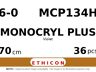 Monocryl Plus MCP134H hechtdraad - TF-1 6-0 - 70cm - | per 36 st. |