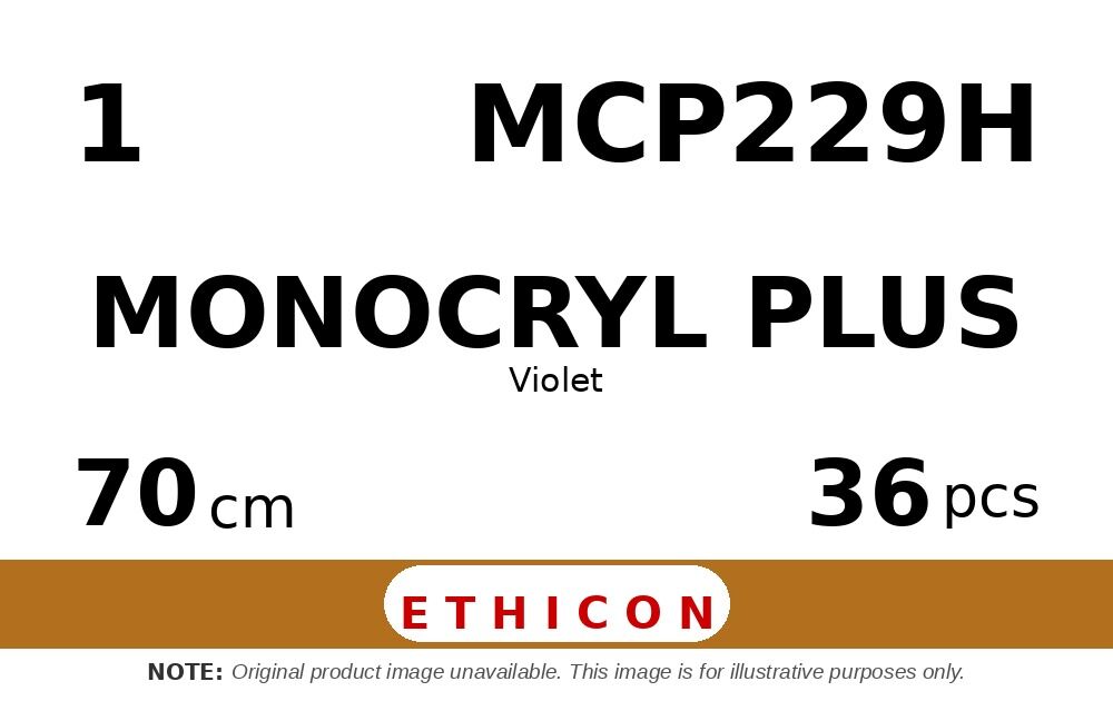 Monocryl Plus MCP229H hechtdraad - MH 1 - 70cm - | per 36 st. |