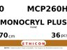 Monocryl Plus MCP260H hechtdraad - CT-1 0 - 70cm - | per 36 st. |
