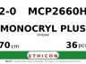 Monocryl Plus MCP2660H hechtdraad - CP-1 2-0 - 70cm - | per 36 st. |
