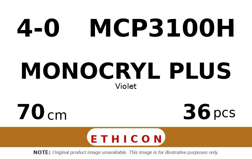 Monocryl Plus MCP3100H hechtdraad - JB-1 4-0 - 70cm - | per 36 st. |