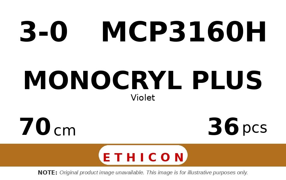 Monocryl Plus MCP3160H hechtdraad - JB 3-0 - 70cm - | per 36 st. |