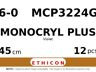 Monocryl Plus MCP3224G hechtdraad - RB-2 6-0 - 45cm - | per 12 st. |