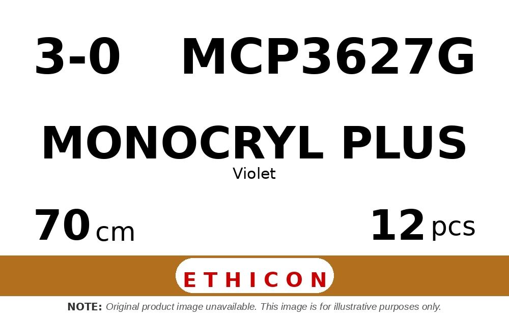 Monocryl Plus MCP3627G hechtdraad - SH 3-0 - 70cm - | per 12 st. |