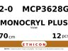 Monocryl Plus MCP3628G hechtdraad - SH 2-0 - 70cm - | per 12 st. |