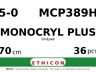 Monocryl Plus MCP389H hechtdraad - C-3 5-0 - 70cm - | per 36 st. |