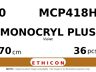 Monocryl Plus MCP418H hechtdraad - SH 0 - 70cm - | per 36 st. |