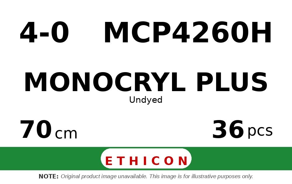 Monocryl Plus MCP4260H hechtdraad - PS-2 4-0 - 70cm - | per 36 st. |