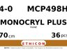 Monocryl Plus MCP498H hechtdraad - PS-2 4-0 - 70cm - | per 36 st. |