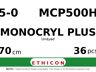 Monocryl Plus MCP500H hechtdraad - PS-3 5-0 - 70cm - | per 36 st. |