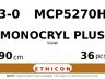 Monocryl Plus MCP5270H hechtdraad - JB 3-0 - 90cm - | per 36 st. |