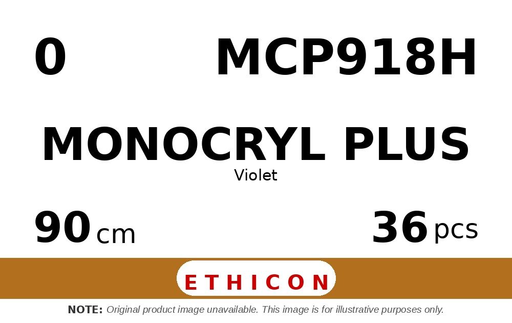 Monocryl Plus MCP918H hechtdraad - V-34 0 - 90cm - | per 36 st. |