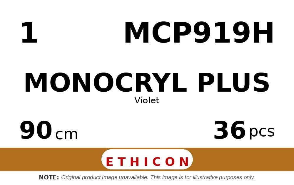 Monocryl Plus MCP919H hechtdraad - V-34 1 - 90cm - | per 36 st. |