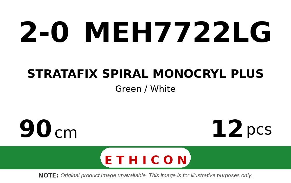 STRATAFIX Spiral Monocryl Plus Suture MEH7722LG hechtdraad - V-6 2-0 - 90cm - | per 12 st. | - afbeelding 0