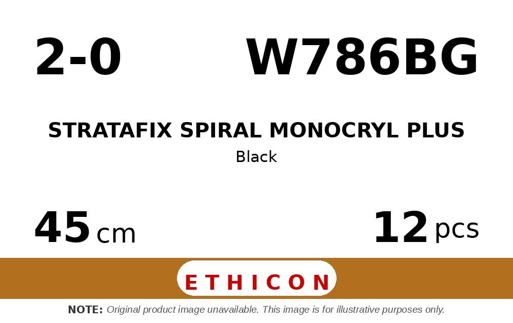 STRATAFIX Spiral Monocryl Plus Suture W786BG hechtdraad - CEC135-40 2-0 - 45cm - | per 12 st. | - afbeelding 0