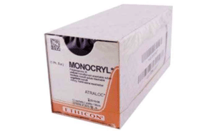 Monocryl 3-0 hechtdraad Y523G 70cm 3-0 met KS prime naald per 12st.