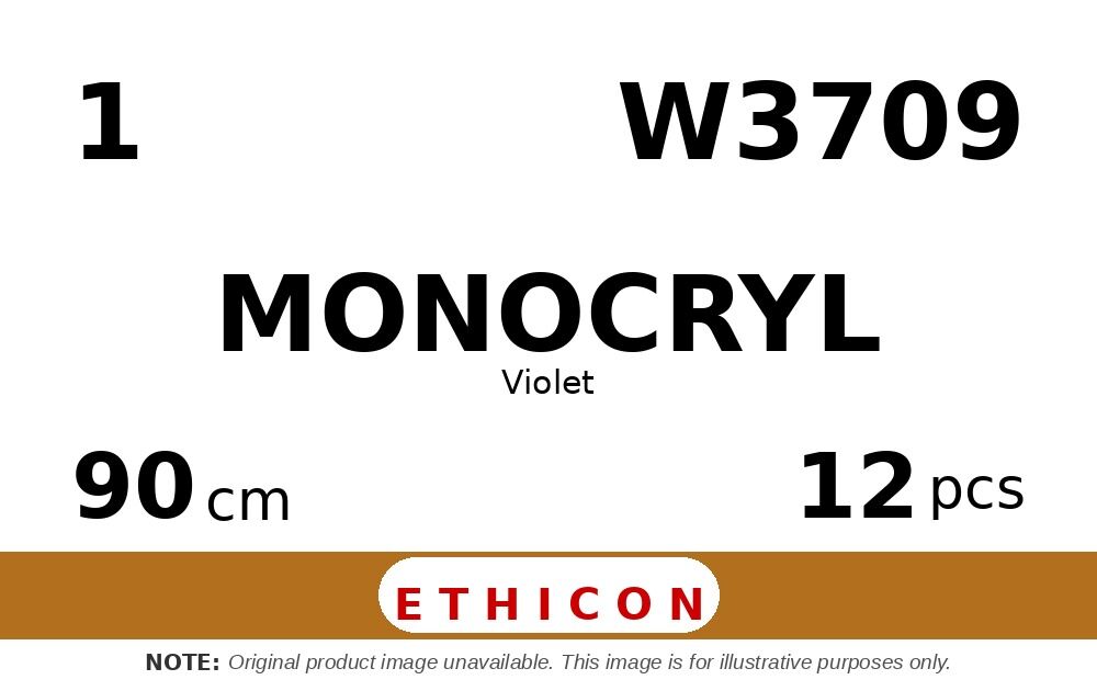 Monocryl W3709 hechtdraad - BXLH 1 - 90cm - | per 12 st. |