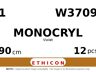 Monocryl W3709 hechtdraad - BXLH 1 - 90cm - | per 12 st. |